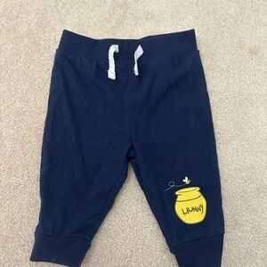 Winnie the Pooh Navy Blue Kids Bottoms with Yellow Honey Pot Design